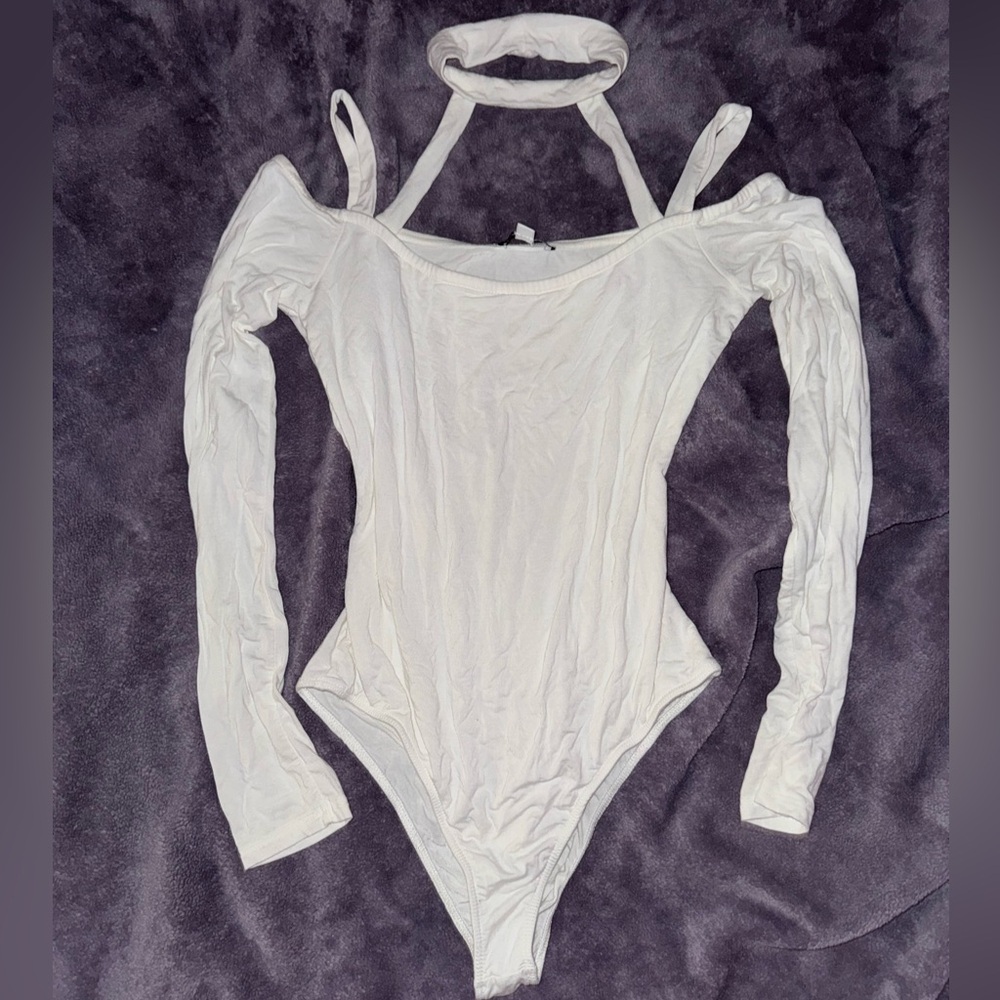 Fashion Nova Cream Bodysuit